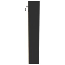 Berkfield Home Vitrine Cabinet Black 100x8.5x50 cm Engineered Wood - thumbnail 5