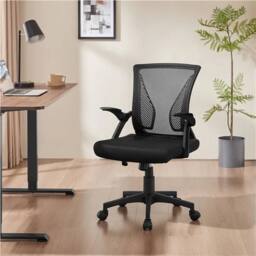 VOGREX Mesh Office Chair Adj Lumbar Arms Black - thumbnail 7