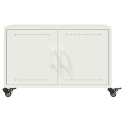 Berkfield Home Coffee Table White 68x50x43.5 cm Steel - thumbnail 6