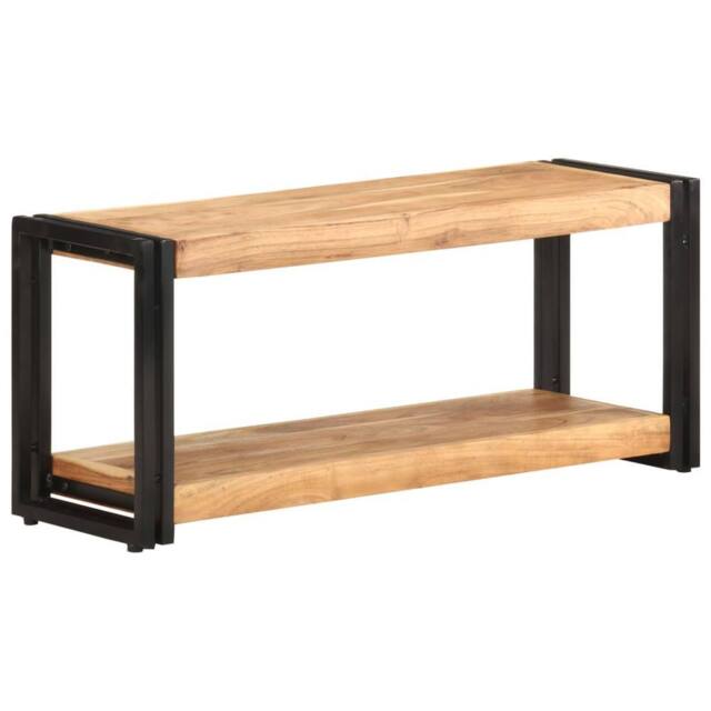 Berkfield Home TV Cabinet 90x30x40 cm Solid Acacia Wood in Brown - Size: 90 x 30 x 40 cm - image 1