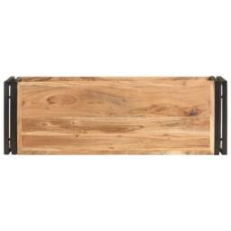 Berkfield Home TV Cabinet 90x30x40 cm Solid Acacia Wood in Brown - Size: 90 x 30 x 40 cm - thumbnail 3