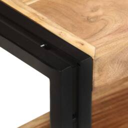 Berkfield Home TV Cabinet 90x30x40 cm Solid Acacia Wood in Brown - Size: 90 x 30 x 40 cm - thumbnail 4