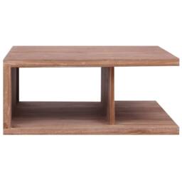 Berkfield Home Coffee Table 70x70x30 cm Solid Teak Wood in Brown - Size: 70 x 70 x 30 cm - thumbnail 1