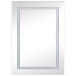 Berkfield Home LED Bathroom Mirror Cabinet 50x13x70 cm in Black - Size: 50 x 13 x 70 cm - thumbnail 4