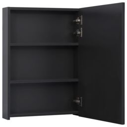 Berkfield Home LED Bathroom Mirror Cabinet 50x13x70 cm in Black - Size: 50 x 13 x 70 cm - thumbnail 5
