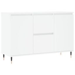Berkfield Home Sideboard White 104x35x70 cm Engineered Wood - Size: 104 x 35 x 70 cm - thumbnail 2