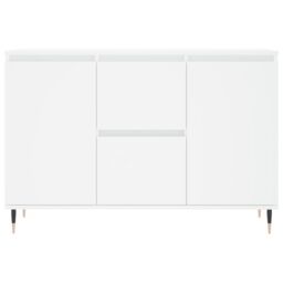 Berkfield Home Sideboard White 104x35x70 cm Engineered Wood - Size: 104 x 35 x 70 cm - thumbnail 5