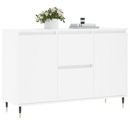 Berkfield Home Sideboard White 104x35x70 cm Engineered Wood - Size: 104 x 35 x 70 cm - thumbnail 3