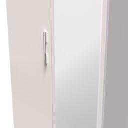 Ready Assembled 2 U Windsor Tall 2 Door 2drw Mirrored Wardrobe (Ready Assembled) in Taupe - thumbnail 4