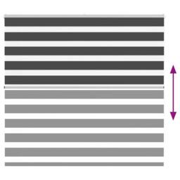Berkfield Home Elegant Zebra Blind Black 155x150 cm Fabric Width 150.9 cm Polyester - thumbnail 5