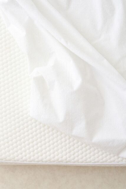 The Tiny Bed Company Waterproof Fitted Mattress Protector Junior Single Bed 190 x 90cm in White - image 1