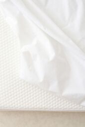 The Tiny Bed Company Waterproof Fitted Mattress Protector Junior Single Bed 190 x 90cm in White - thumbnail 1