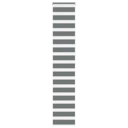 Berkfield Home Zebra Blind Dark Grey 40x200 cm Fabric Width 35.9 cm Polyester - thumbnail 2