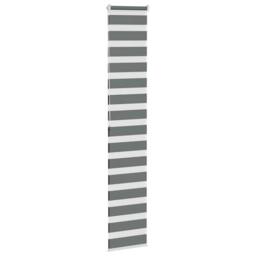 Berkfield Home Zebra Blind Dark Grey 40x200 cm Fabric Width 35.9 cm Polyester - thumbnail 4