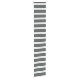 Berkfield Home Zebra Blind Dark Grey 40x200 cm Fabric Width 35.9 cm Polyester - thumbnail 3