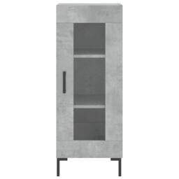 Berkfield Home Highboard Concrete Grey 34.5x34x180 cm Engineered Wood - thumbnail 6