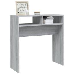 Berkfield Home Console Table Grey Sonoma 78x30x80 cm Engineered Wood - Size: 78 x 30 x 80 cm - thumbnail 4