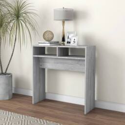 Berkfield Home Console Table Grey Sonoma 78x30x80 cm Engineered Wood - Size: 78 x 30 x 80 cm - thumbnail 3