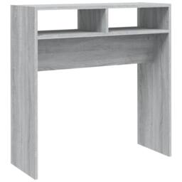 Berkfield Home Console Table Grey Sonoma 78x30x80 cm Engineered Wood - Size: 78 x 30 x 80 cm - thumbnail 2