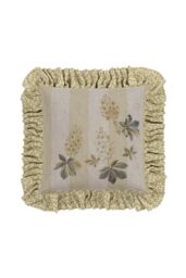 Sanderson 'Chestnut Tree' Cotton Cushion in Grey - Size: 45 cm x 45 cm