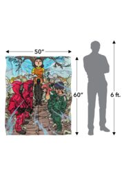 Squid Game Season 3 152 X 127 cm Anime Stand-Off Silky Touch Super Soft Throw Blanket in White - thumbnail 5