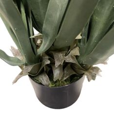 Leaf Artificial Yucca Plant Tree Deluxe Faux Plant 70cm in Green - thumbnail 3