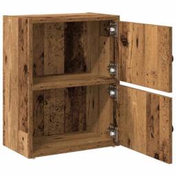 Berkfield Home Bookcase Old Wood 40x24x52 cm Engineered Wood in Brown - Size: 40 x 24 x 52 cm - thumbnail 5