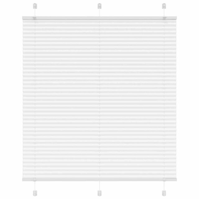 Berkfield Home Pleated Blind White 115x100 cm Fabric Width 114.4 cm Polyester - image 1