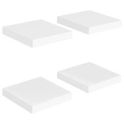 Berkfield Home Floating Wall Shelves 4 pcs White 23x23.5x3.8 cm MDF - thumbnail 1