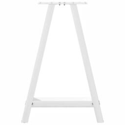 Berkfield Home Modern Coffee Table Legs A-Shaped 2 pcs White¬†50x(72-73) cm Steel in White - thumbnail 5