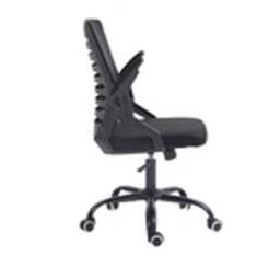 EONLION Mid-Back Office Chair Flip-Up Armrest Desk Swivel Chair Black - thumbnail 2