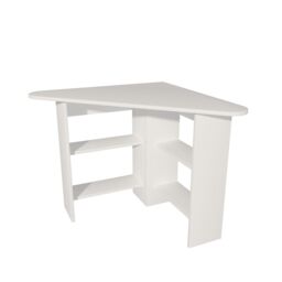 Destina Home Corner Computer Desk with Shelves in White - Size: 1 Pack - thumbnail 5