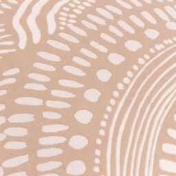 HOEM Nola Abstract 100% Cotton Cushion in Beige - Size: 45 cm x 45 cm - thumbnail 3