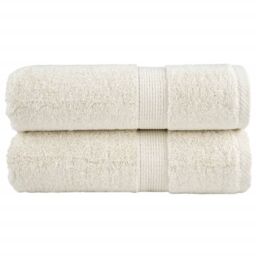 Berkfield Home Premium Soap Towels SOLUND 2 pcs Cream 30x30 cm 600 gsm - thumbnail 1