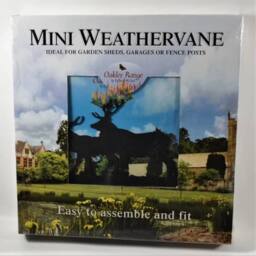 Buttercup Farm Mini Stag Weathervane - Steel - L38 x W38 x H54 cm - Black - thumbnail 5