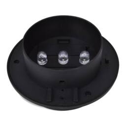 Berkfield Home Outdoor Solar Fence Lamps 12 pcs LED Black - thumbnail 5