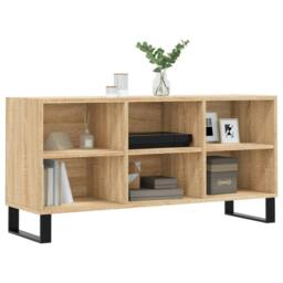 Berkfield Home TV Cabinet Sonoma Oak 103.5x30x50 cm Engineered Wood in Brown - thumbnail 1
