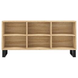 Berkfield Home TV Cabinet Sonoma Oak 103.5x30x50 cm Engineered Wood in Brown - thumbnail 4