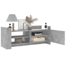 Berkfield Home TV Cabinet Concrete Grey 100x35x40 cm Engineered Wood - Size: 100 x 35 x 40 cm - thumbnail 3