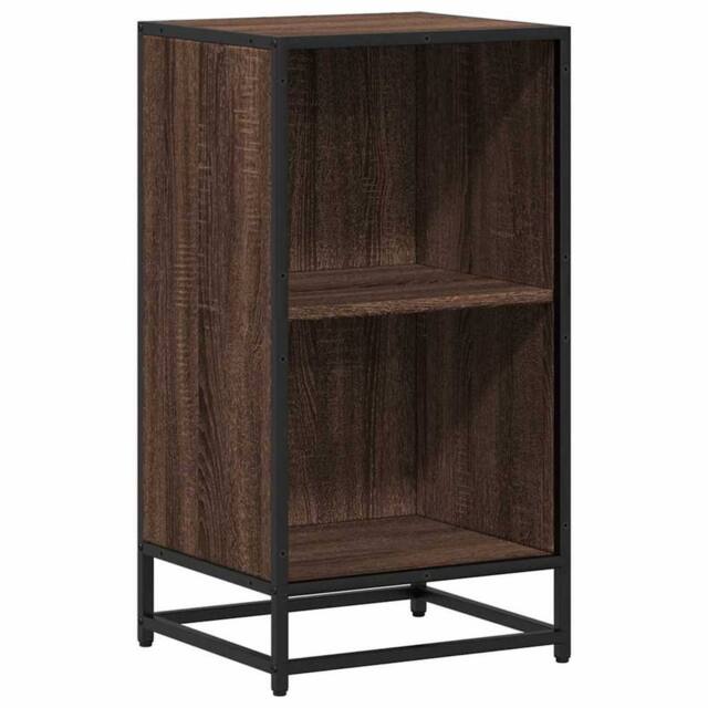 Berkfield Home Book Cabinet Brown Oak 40x35x76 cm Engineered Wood - Size: 40 x 35 x 76 cm - image 1