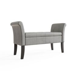 GFW Balmoral Chenille Window Seat in Grey - thumbnail 5