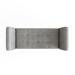 GFW Balmoral Chenille Window Seat in Grey - thumbnail 8