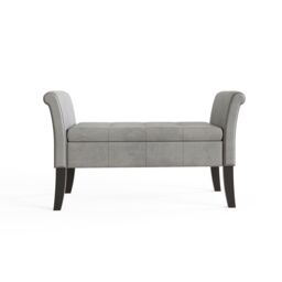 GFW Balmoral Chenille Window Seat in Grey - thumbnail 7
