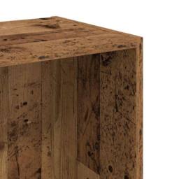 Berkfield Home Bookcase Old Wood 40x30x77 cm Engineered Wood in Brown - Size: 40 x 30 x 77 cm - thumbnail 8