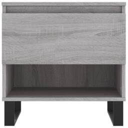 Berkfield Home Coffee Tables 2 pcs Grey Sonoma 50x46x50 cm Engineered Wood - Size: 50 x 46 x 50 cm - thumbnail 6
