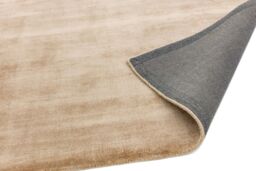The Rug Shop UK Beige Plain Viscose Luxurious Easy To Clean Cotton Backing Rug - Size: 160 cm x 230 cm - thumbnail 4