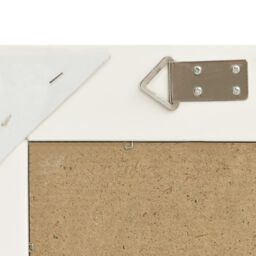 Berkfield Home Wall Mirror Baroque Style 50x60 cm White - thumbnail 5