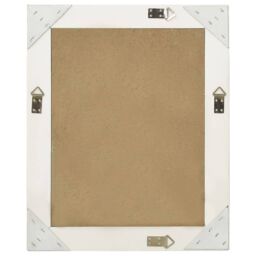 Berkfield Home Wall Mirror Baroque Style 50x60 cm White - thumbnail 3