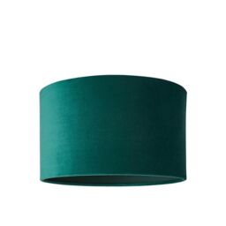 ValueLights Reni Forest Green Velvet Easy Fit Drum Ceiling Lamp Shade in Bottle Green - Size: Large - thumbnail 8