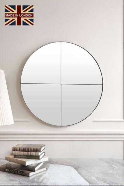 Yearn Mirrors Yearn Astoria Round Wall Mirror in Black - image 1